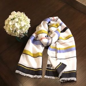Ann Taylor Mixed Stripe Scarf